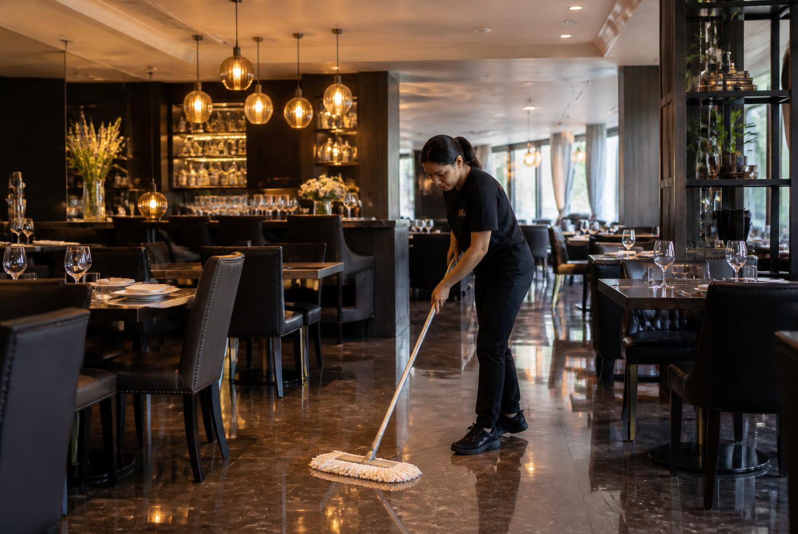 Top Notch Cleans team delivering factory cleaning at a Liverpool property